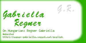 gabriella regner business card